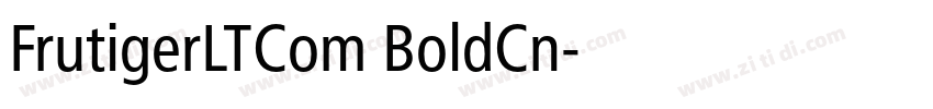 FrutigerLTCom BoldCn字体转换
